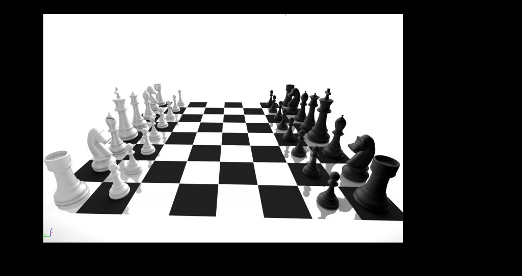 Cycles chessboard + complete chess set preview image 1
